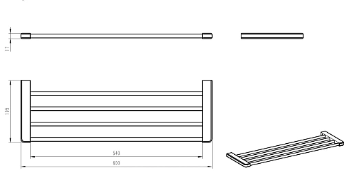 Полотенцедержатель Wonzon & Woghand хром (WW-V3901-CR) Полотенцедержатель Wonzon & Woghand хром (WW-V3901-CR)