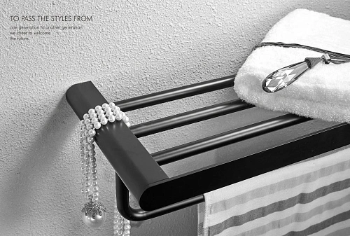 Полотенцедержатель Wonzon & Woghand черный (WW-7781) Полотенцедержатель Wonzon & Woghand черный (WW-7781)