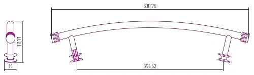 Полотенцедержатель Сунержа 470 12-2011-0470 Белый Полотенцедержатель Сунержа 470 12-2011-0470 Белый