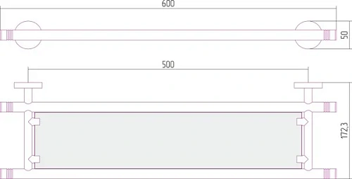 Полотенцедержатель Сунержа КАНЬОН стеклянная / L 600 01-3003-0600 Черный хром Полотенцедержатель Сунержа КАНЬОН стеклянная / L 600 01-3003-0600 Черный хром