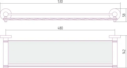 Полотенцедержатель Сунержа КАНЬОН стеклянная с ограничителем / L 500 03-3004-0500 Золото Полотенцедержатель Сунержа КАНЬОН стеклянная с ограничителем / L 500 03-3004-0500 Золото