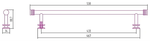 Полотенцедержатель Сунержа прямой 470 051-2012-0470 Состаренная латунь Полотенцедержатель Сунержа прямой 470 051-2012-0470 Состаренная латунь