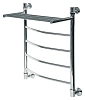 Полотенцесушитель водяной Ника Arc ЛД ВП 5-Cr, 60 x 40 см с полочкой, цвет хром ЛД ВП 60/40-5-Cr