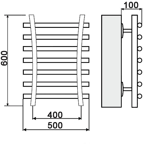 Полотенцесушитель водяной Ника BAMBOO ЛБ-8 60/40 ЛБ 8 60/40 Полотенцесушитель водяной Ника BAMBOO ЛБ-8 60/40 ЛБ 8 60/40