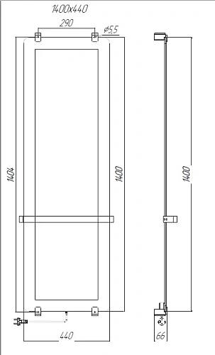Полотенцесушитель электрический Allen Brau Infinity 140x44 00325653 с рейлингом 2.0 и креплением, медь брашированная Полотенцесушитель электрический Allen Brau Infinity 140x44 00325653 с рейлингом 2.0 и креплением, медь брашированная