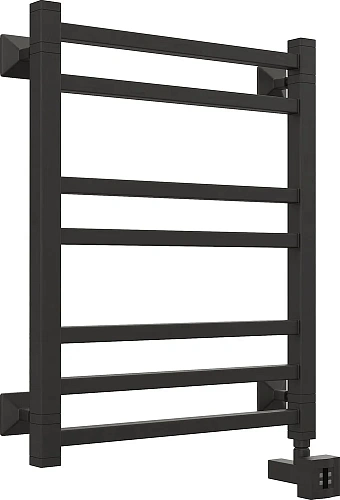 Полотенцесушитель электрический EWRIKA Кассандра Pg 60x50 R, черный матовый 510542 Полотенцесушитель электрический EWRIKA Кассандра Pg 60x50 R, черный матовый 510542
