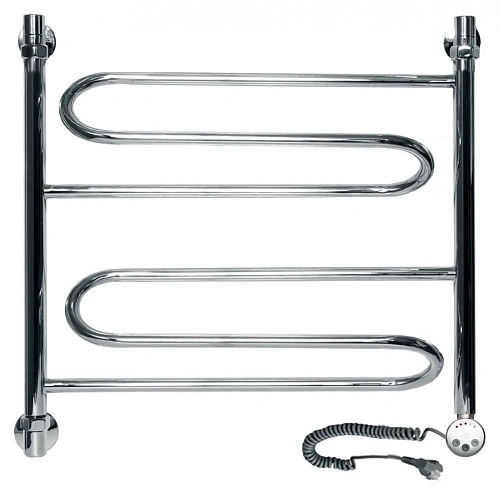 Полотенцесушитель электрический Ника Curve ЛZ ВП 60 x 60 см с полкой, с терморегулятором ЛZ ВП 60/60-2-e Полотенцесушитель электрический Ника Curve ЛZ ВП 60 x 60 см с полкой, с терморегулятором ЛZ ВП 60/60-2-e