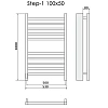 Полотенцесушитель электрический Ника STEP-1 100/50 RAL9005 черный матовый левый тэн STEP-1 100/50 черн мат лев Полотенцесушитель электрический Ника STEP-1 100/50 RAL9005 черный матовый левый тэн STEP-1 100/50 черн мат лев