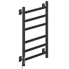 Полотенцесушитель электрический Ника STEP-1 60/40 RAL9005 черный матовый левый тэн STEP-1 60/40 черн мат лев