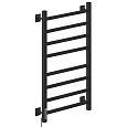 Полотенцесушитель электрический Ника STEP-1 80/40 RAL9005 черный матовый левый тэн STEP-1 80/40 черн мат лев Полотенцесушитель электрический Ника STEP-1 80/40 RAL9005 черный матовый левый тэн STEP-1 80/40 черн мат лев