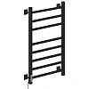 Полотенцесушитель электрический Ника STEP-2 80/40 RAL9005 черный матовый левый тэн STEP-2 80/40 черн мат лев