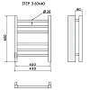 Полотенцесушитель электрический Ника STEP-3 60/40 левый тэн Полотенцесушитель электрический Ника STEP-3 60/40 левый тэн