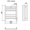Полотенцесушитель электрический Ника STEP-3 60/40 правый тэн Полотенцесушитель электрический Ника STEP-3 60/40 правый тэн