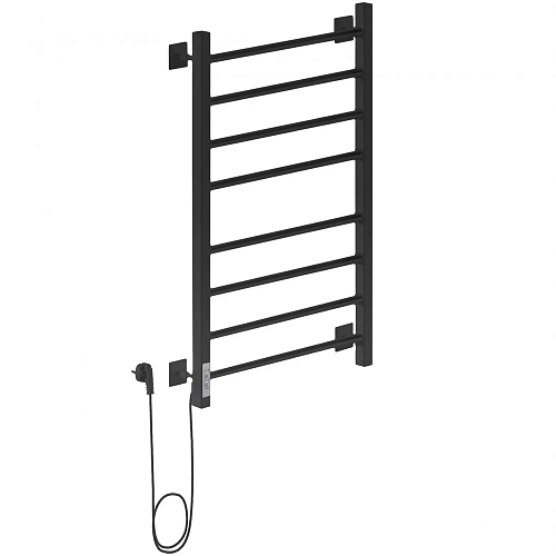 Полотенцесушитель электрический Ника STEP-3 80/50 RAL9005 черный матовый левый тэн STEP-3 80/50 черн мат лев Полотенцесушитель электрический Ника STEP-3 80/50 RAL9005 черный матовый левый тэн STEP-3 80/50 черн мат лев