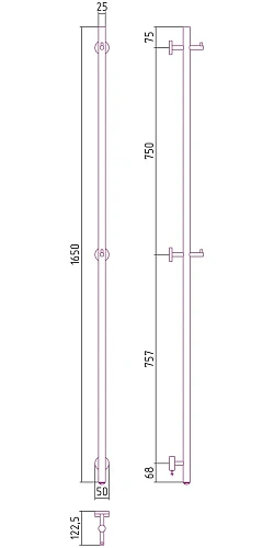 Полотенцесушитель электрический Сунержа Аскет 1650 30-0850-1650 Матовый белый Полотенцесушитель электрический Сунержа Аскет 1650 30-0850-1650 Матовый белый