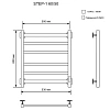 Полотенцесушитель электрическийкабельный Ника STEP-1 60/50 U Полотенцесушитель электрическийкабельный Ника STEP-1 60/50 U