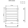 Полотенцесушитель электрическийкабельный Ника STEP-2 60/50 RAL9005 черный матовый U Полотенцесушитель электрическийкабельный Ника STEP-2 60/50 RAL9005 черный матовый U