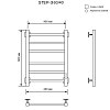 Полотенцесушитель электрическийкабельный Ника STEP-3 60/40 U Полотенцесушитель электрическийкабельный Ника STEP-3 60/40 U