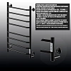 Полотенцесушитель электрическийкабельный Ника WAY-3 80/40 RAL9005 черный матовый U Полотенцесушитель электрическийкабельный Ника WAY-3 80/40 RAL9005 черный матовый U