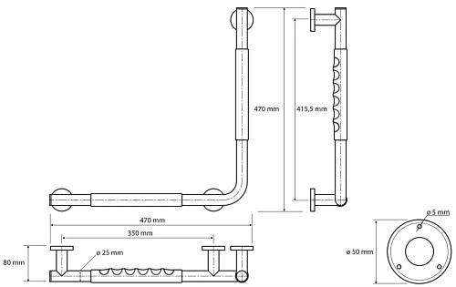 Поручень Bemeta OMEGA 104507731 Поручень Bemeta OMEGA 104507731