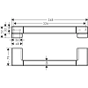 Поручень Hansgrohe AddStoris 41744140, шлифованная бронза Поручень Hansgrohe AddStoris 41744140, шлифованная бронза
