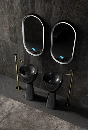 Раковина ABBER Karbon AK2003 отдельностоящая, карбоновая, черная Раковина ABBER Karbon AK2003 отдельностоящая, карбоновая, черная