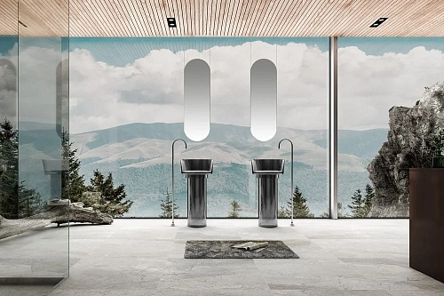 Раковина ABBER Kristall AT2702Onyx-H отдельностоящая, прозрачная, черная Раковина ABBER Kristall AT2702Onyx-H отдельностоящая, прозрачная, черная