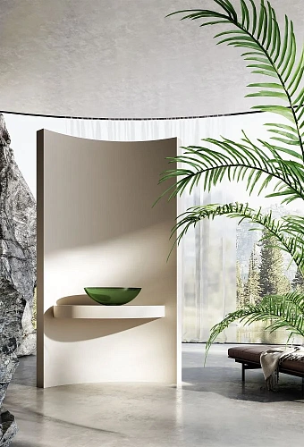 Раковина ABBER Kristall AT2802Emerald прозрачная, накладная, зеленая Раковина ABBER Kristall AT2802Emerald прозрачная, накладная, зеленая