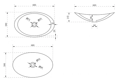 Раковина ABBER Kristall AT2808Opal прозрачная, накладная, коричневая Раковина ABBER Kristall AT2808Opal прозрачная, накладная, коричневая