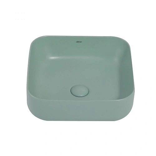 Раковина ABBER Rechteck AC2211MCG накладная, светло-зеленая матовая Раковина ABBER Rechteck AC2211MCG накладная, светло-зеленая матовая