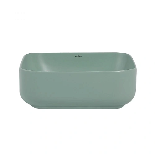 Раковина ABBER Rechteck AC2211MCG накладная, светло-зеленая матовая Раковина ABBER Rechteck AC2211MCG накладная, светло-зеленая матовая