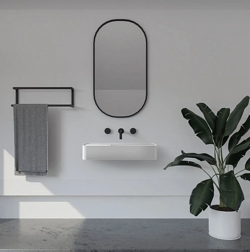 Раковина ABBER Stein AS2627-0.8 подвесная, белая матовая Раковина ABBER Stein AS2627-0.8 подвесная, белая матовая