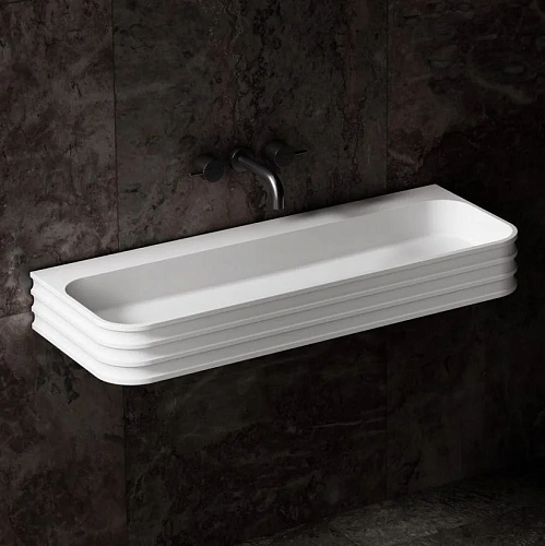 Раковина ABBER Stein AS2651-0.8 подвесная, белая матовая Раковина ABBER Stein AS2651-0.8 подвесная, белая матовая