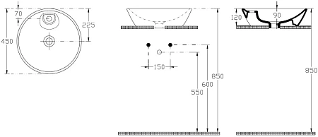 Раковина Allen Brau Fantasy 45 4.11018.20 Раковина Allen Brau Fantasy 45 4.11018.20