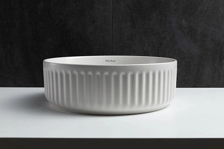 Раковина Allen Brau Fantasy Line 36 4.11032.21 накладная, белый матовый Раковина Allen Brau Fantasy Line 36 4.11032.21 накладная, белый матовый