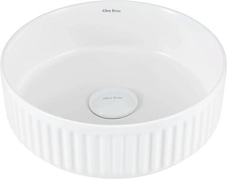 Раковина Allen Brau Fantasy Line 36 4.11032.21 накладная, белый матовый Раковина Allen Brau Fantasy Line 36 4.11032.21 накладная, белый матовый