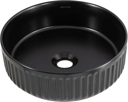 Раковина Allen Brau Fantasy Line 36 4.11032.31 накладная, черный матовый Раковина Allen Brau Fantasy Line 36 4.11032.31 накладная, черный матовый