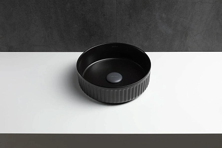 Раковина Allen Brau Fantasy Line 36 4.11032.31 накладная, черный матовый Раковина Allen Brau Fantasy Line 36 4.11032.31 накладная, черный матовый