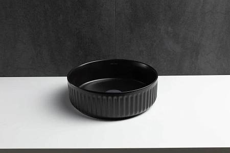 Раковина Allen Brau Fantasy Line 36 4.11032.31 накладная, черный матовый Раковина Allen Brau Fantasy Line 36 4.11032.31 накладная, черный матовый