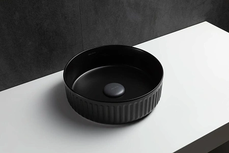 Раковина Allen Brau Fantasy Line 36 4.11032.31 накладная, черный матовый Раковина Allen Brau Fantasy Line 36 4.11032.31 накладная, черный матовый