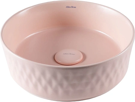 Раковина Allen Brau Fantasy Romb 36 4.11033.SM накладная, розовый Раковина Allen Brau Fantasy Romb 36 4.11033.SM накладная, розовый