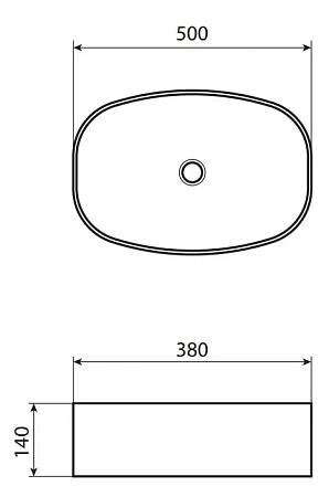 Раковина Allen Brau Priority 50 4.31002.20 накладная, белый глянец Раковина Allen Brau Priority 50 4.31002.20 накладная, белый глянец