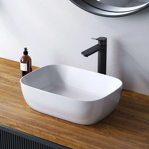 Раковина AM.PM Func M8FWCC10450WG накладная, 45 см, белый Раковина AM.PM Func M8FWCC10450WG накладная, 45 см, белый