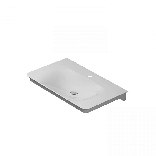 Раковина AM.PM Sensation M30WPC0801WG мебельная, искусственный камень, 80 см, встроенная в столешницу Раковина AM.PM Sensation M30WPC0801WG мебельная, искусственный камень, 80 см, встроенная в столешницу