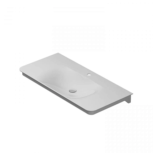 Раковина AM.PM Sensation M30WPC1001WG мебельная, искусственный камень, 100 см, встроенная в столешницу Раковина AM.PM Sensation M30WPC1001WG мебельная, искусственный камень, 100 см, встроенная в столешницу