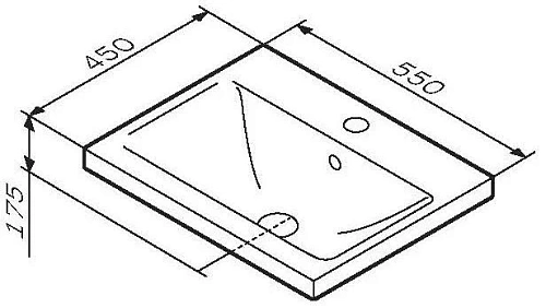 Раковина AM.PM X-Joy 55 M85AWCC0552WG белый глянец Раковина AM.PM X-Joy 55 M85AWCC0552WG белый глянец
