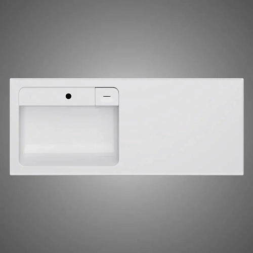 Раковина AM.PM X-Joy M85AWPL1201WG над стиральной машиной, литьевой мрамор, левая, 120 см, белый Раковина AM.PM X-Joy M85AWPL1201WG над стиральной машиной, литьевой мрамор, левая, 120 см, белый