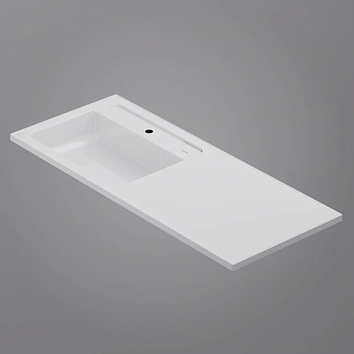 Раковина AM.PM X-Joy M85AWPL1201WG над стиральной машиной, литьевой мрамор, левая, 120 см, белый Раковина AM.PM X-Joy M85AWPL1201WG над стиральной машиной, литьевой мрамор, левая, 120 см, белый