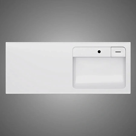 Раковина AM.PM X-Joy M85AWPR1201WG над стиральной машиной, литьевой мрамор, правая, 120 см, белый Раковина AM.PM X-Joy M85AWPR1201WG над стиральной машиной, литьевой мрамор, правая, 120 см, белый