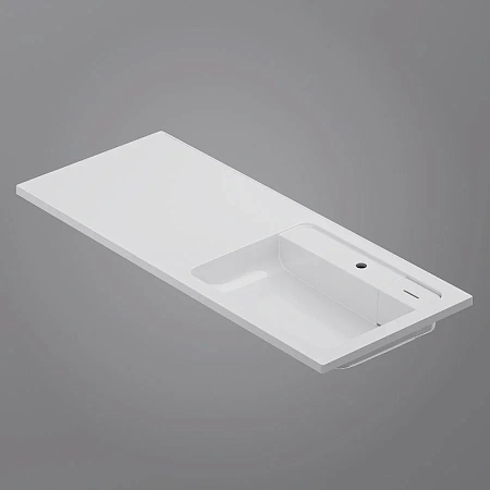 Раковина AM.PM X-Joy M85AWPR1201WG над стиральной машиной, литьевой мрамор, правая, 120 см, белый Раковина AM.PM X-Joy M85AWPR1201WG над стиральной машиной, литьевой мрамор, правая, 120 см, белый